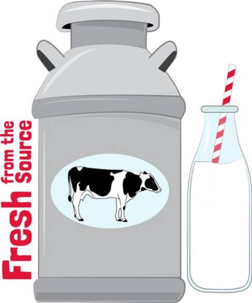 Picture of Fresh Milk SVG File