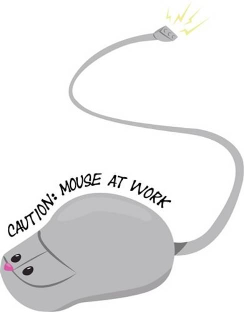 Picture of Mouse At Work SVG File