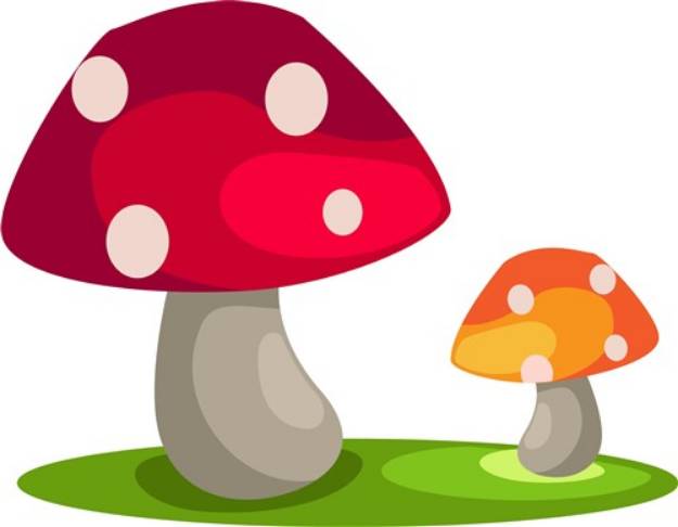 Picture of Mushrooms SVG File