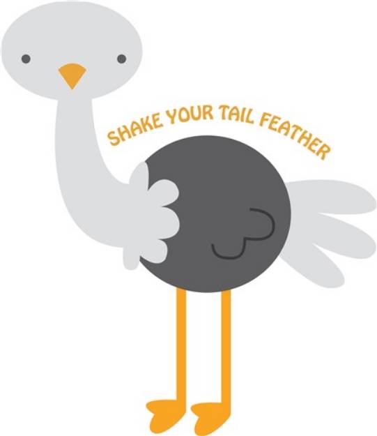 Picture of Tail Feather SVG File