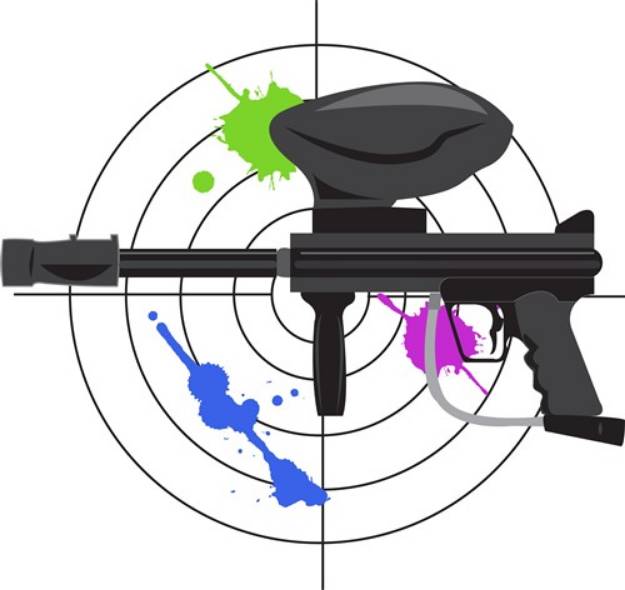 Picture of Paintball Gun SVG File