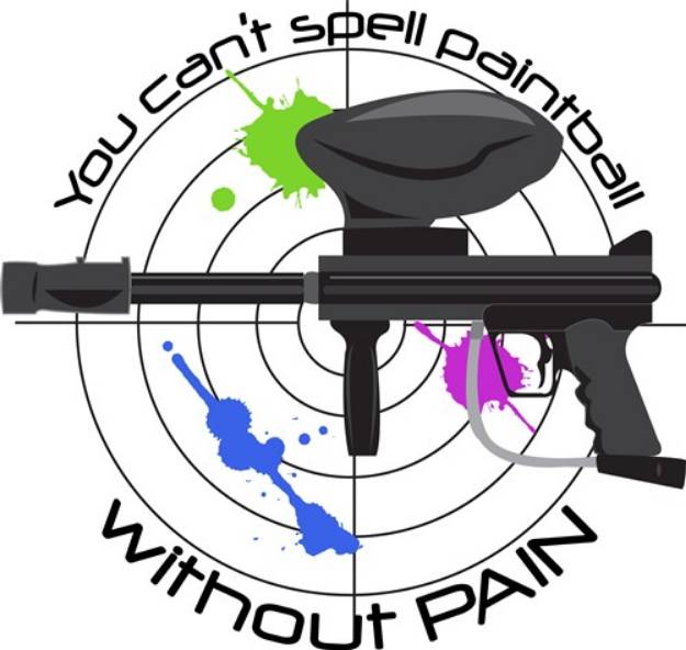 Picture of Spell Paintball SVG File