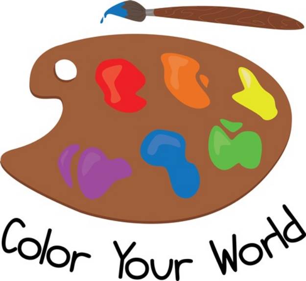 Picture of Color your World SVG File