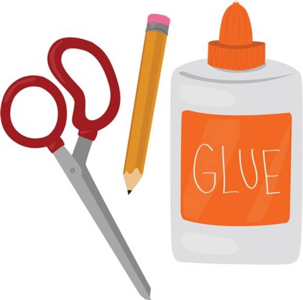 Picture of Glue & Scissors SVG File