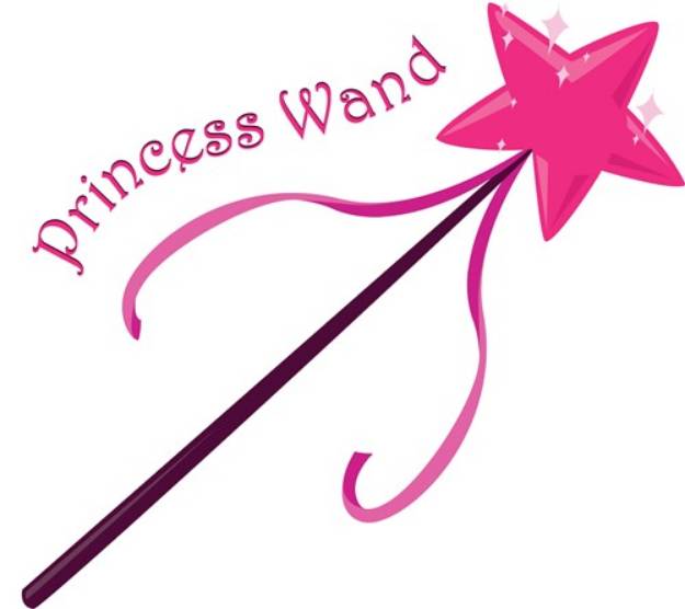 Picture of Princess Wand SVG File