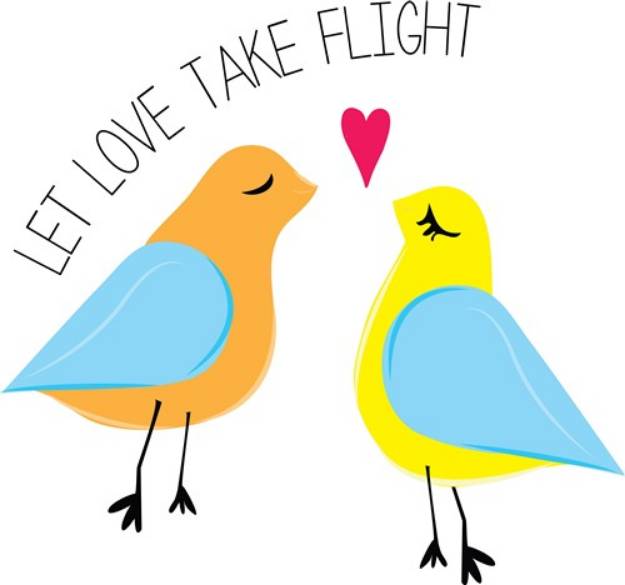 Picture of Love Take Flight SVG File