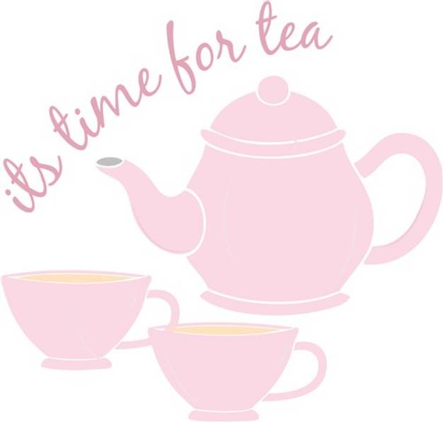 Picture of Time For Tea SVG File