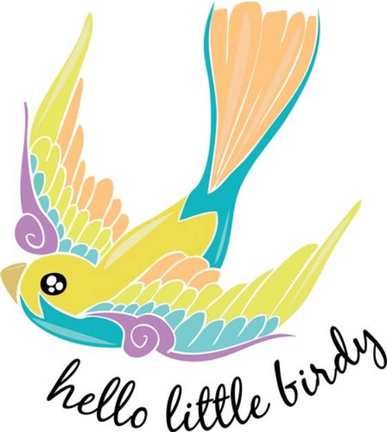 Picture of Hello Birdy SVG File