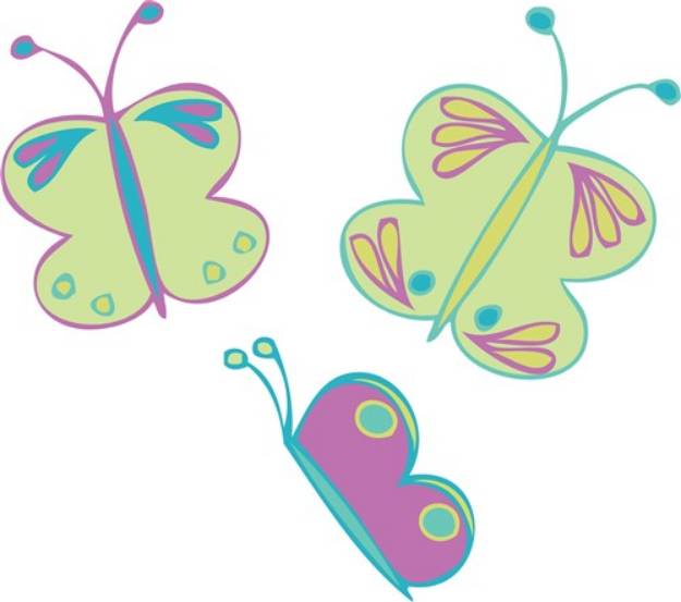 Picture of Butterflies SVG File