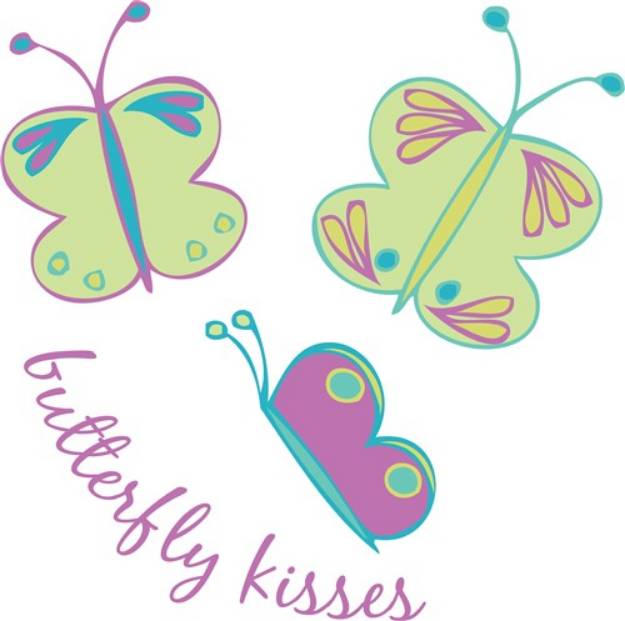 Picture of Buterfly Kisses SVG File