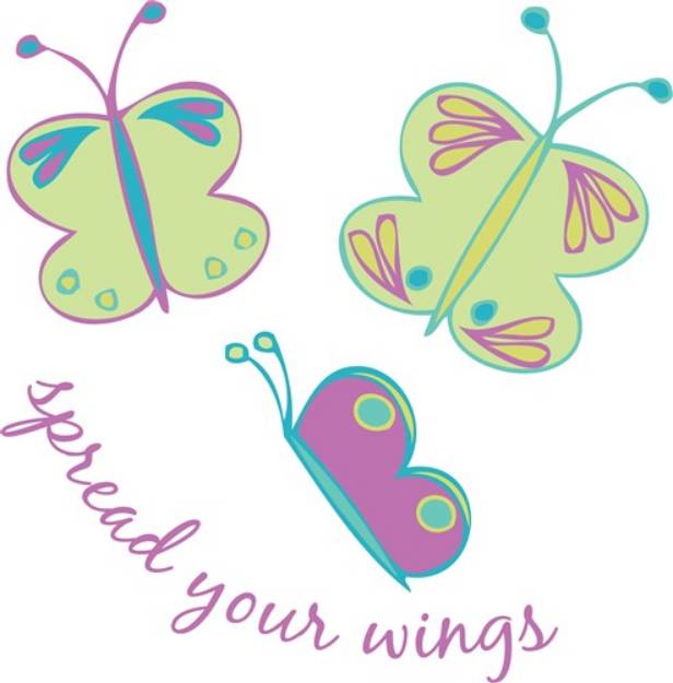 Picture of Spread Wings SVG File