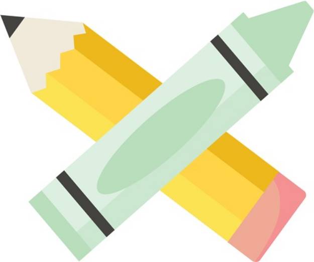 Picture of Pencil & Crayon SVG File