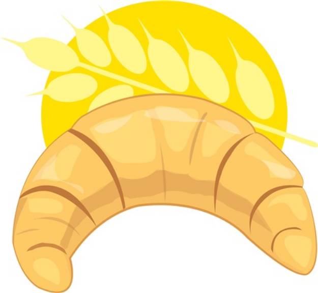Picture of Croissant Roll SVG File