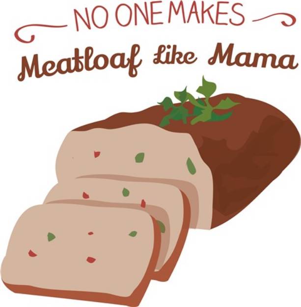 Picture of Meatloaf Like Mama SVG File