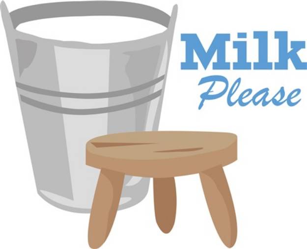 Picture of Milk Please SVG File