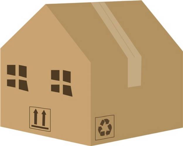 Picture of Box House SVG File