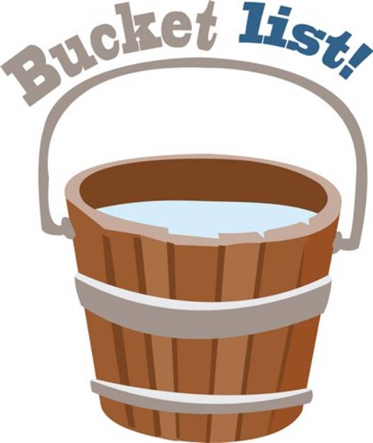 Picture of Bucket List SVG File