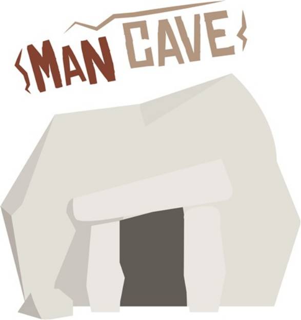 Picture of Man Cave SVG File
