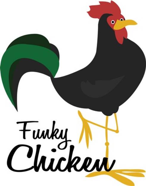 Picture of Funky Chicken SVG File