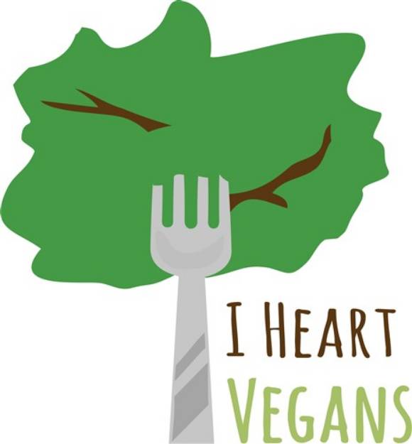 Picture of I Heart Vegans SVG File
