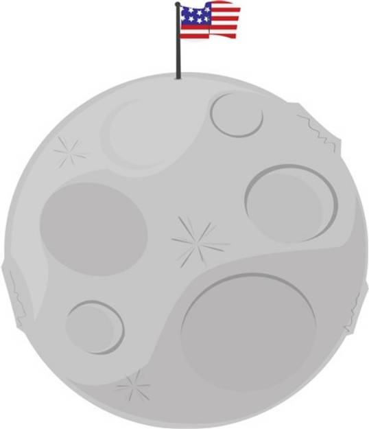 Picture of Moon Landing SVG File