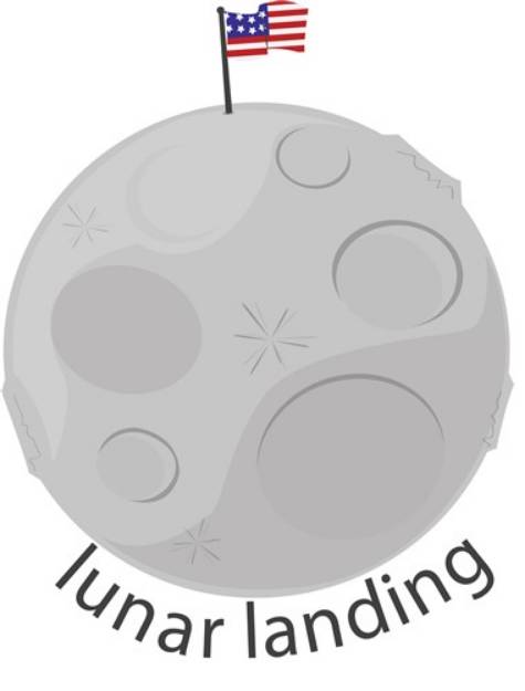 Picture of Lunar Landing SVG File