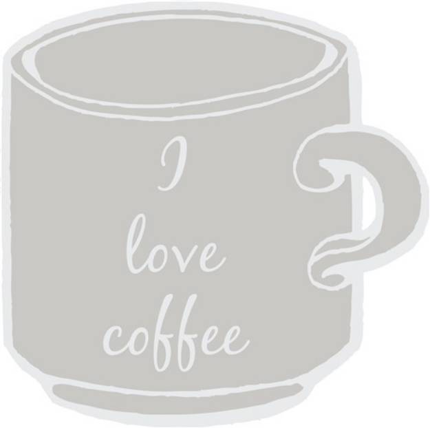 Picture of I Love Coffee SVG File