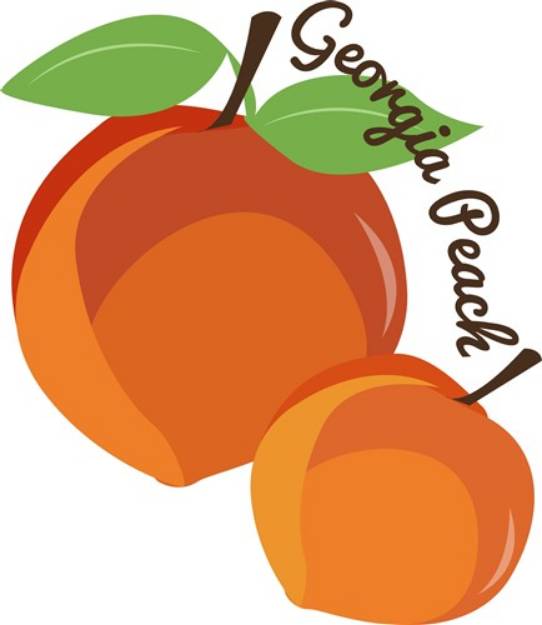 Picture of Georgia Peach SVG File