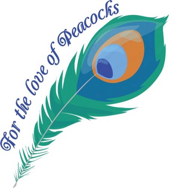 Picture of Love Of Peacocks SVG File