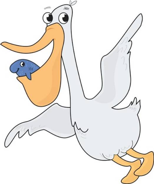 Picture of Happy Pelican SVG File