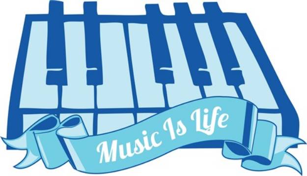 Picture of Music Is Life SVG File