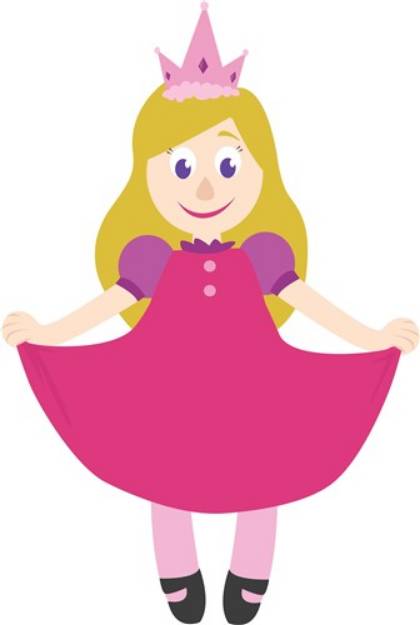 Picture of Princess Girl SVG File