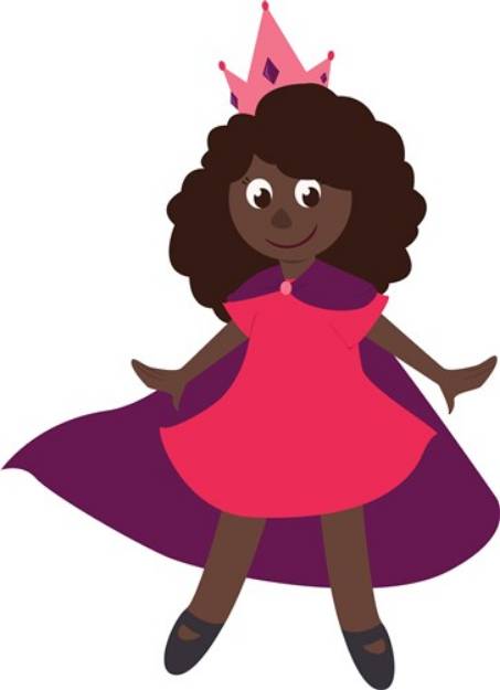 Picture of Girl Princess SVG File