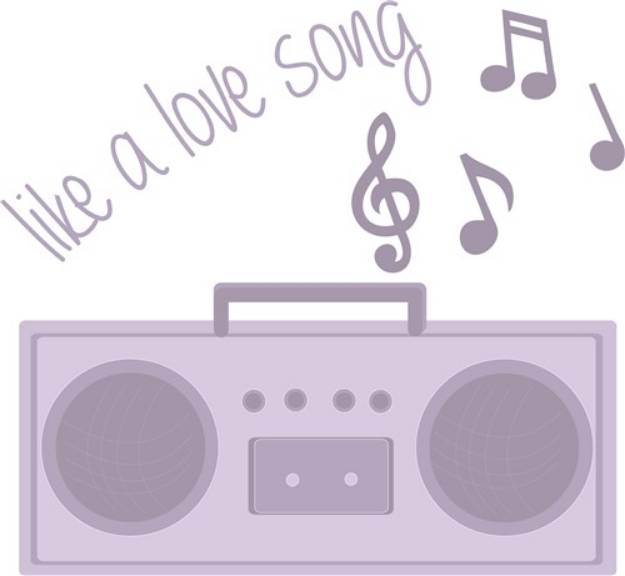 Picture of Love Song SVG File