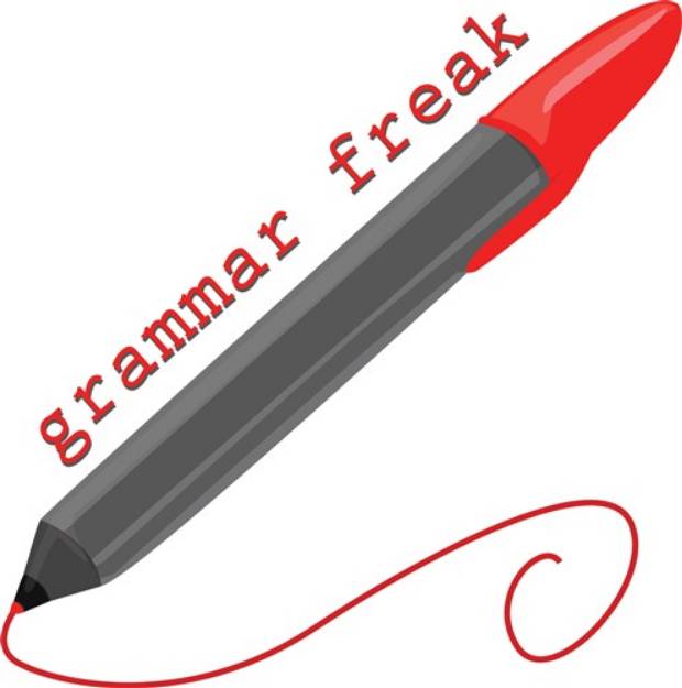 Picture of Grammar Freak SVG File