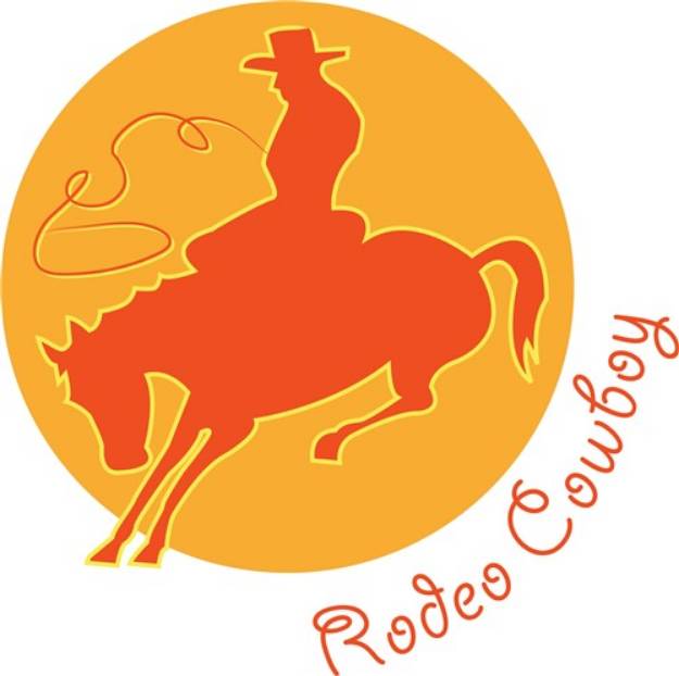 Picture of Rodeo Cowboy SVG File