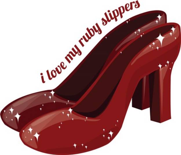 Picture of Ruby Slippers SVG File