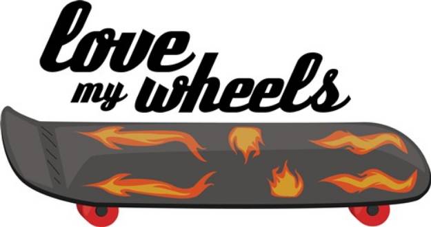 Picture of Love My Wheels SVG File