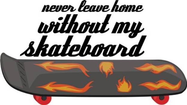 Picture of My Skateboard SVG File