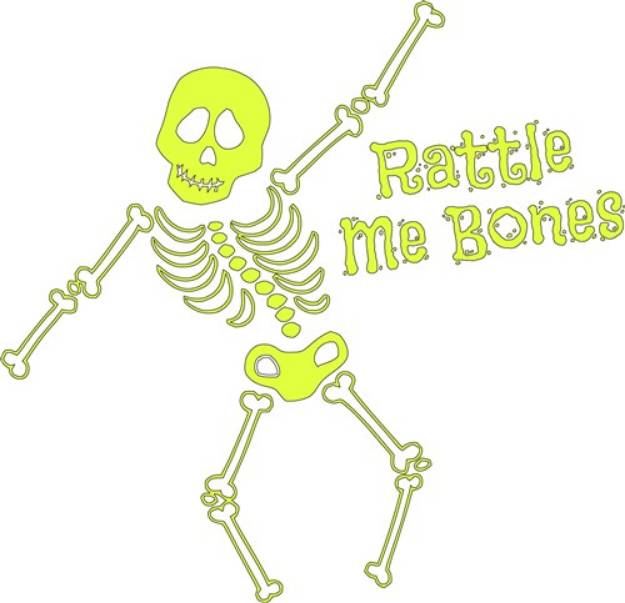 Picture of Rattle Me Bones SVG File