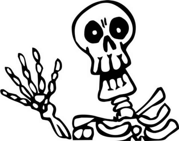 Picture of Happy Skeleton SVG File
