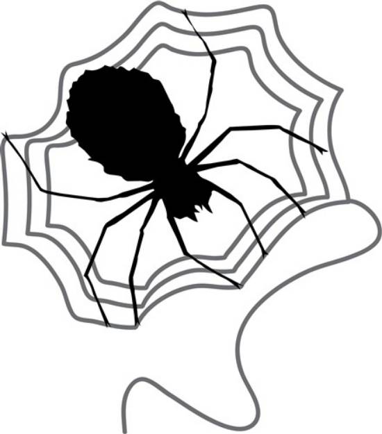 Picture of Spider And Web SVG File