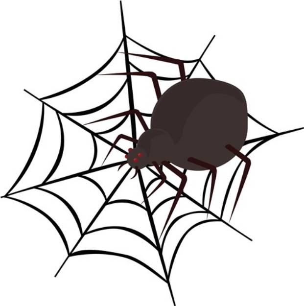 Picture of Spider In Web SVG File