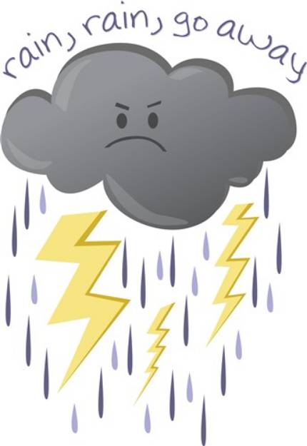 Picture of Rain Go Away SVG File