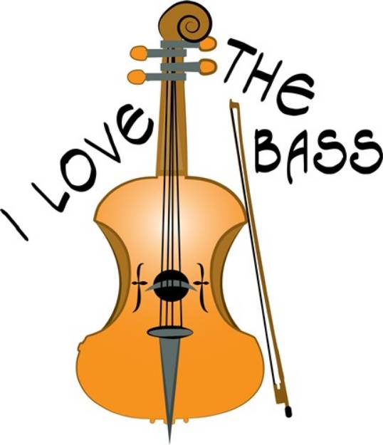 Picture of Love The Bass SVG File