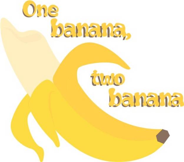 Picture of One Banana SVG File