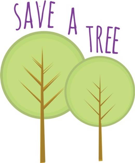 Picture of Save a Tree SVG File