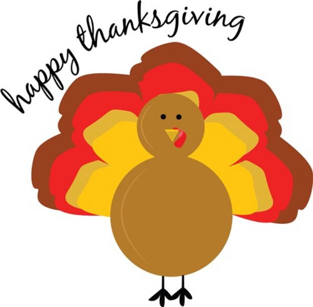 Picture of Happy Thanksgiving SVG File