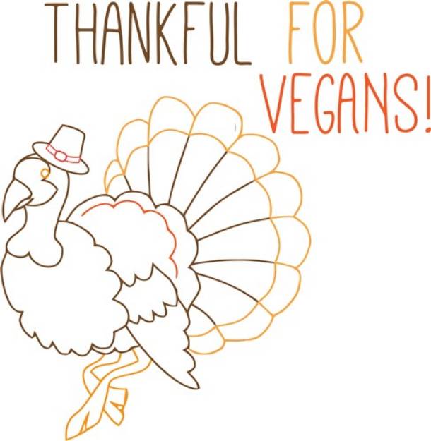 Picture of Thankful For Vegans SVG File