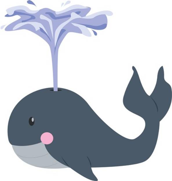 Picture of Whale Spout SVG File